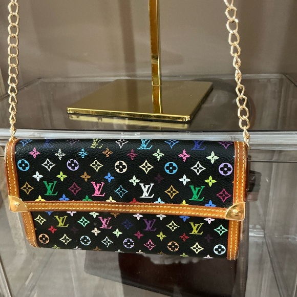COPY - Special Edition Louis Vuitton Murakami Leather Multi Colored Tri-Fold Wa… - Picture 3 of 11